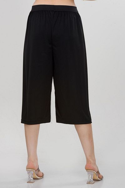 By Piera Jarse Women's Trouser Skirt Shaped Underwear Lining Knee Length Black