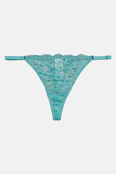Guess Women Textured Pull On Panties, Turquoise