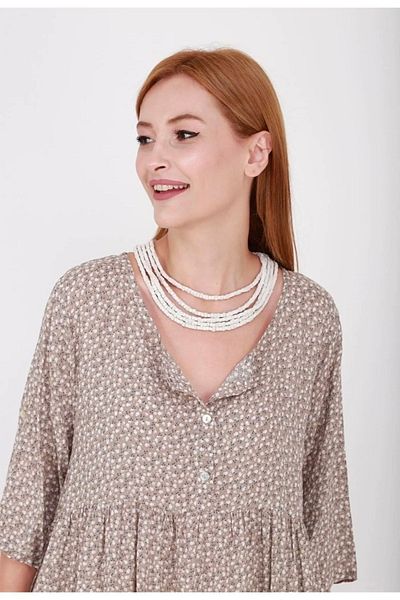 Hazinedan Rochie de mamă lejeră cu model de flori crocante