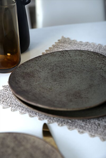 Keramika Farfurie pentru Tort Stella Matte Earth - 23 Cm, 6 Bucuri, 20572