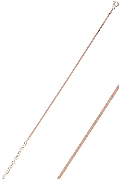 Söğütlü Silver Gümüş Rose 1,4 Mm Kalınlığında Italyan Yassı Bileklik Sgtl1009...
