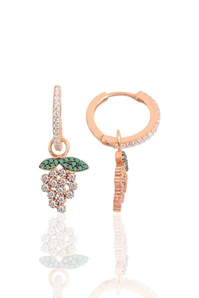 Söğütlü Silver Gümüş Üzüm Halka Küpe Sgtl10142uzum