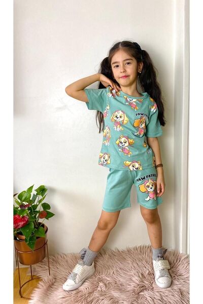 LİLLYPİCCA Set de fete din 2 piese din bumbac pieptănat din bumbac cu pantalo...