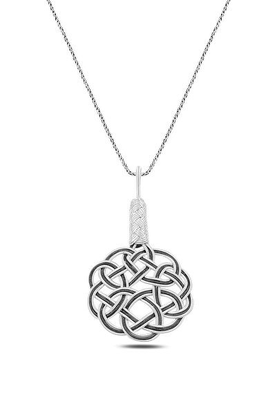 Söğütlü Silver Gümüş Aşk Düğümü Kolye Sgtl10296syh