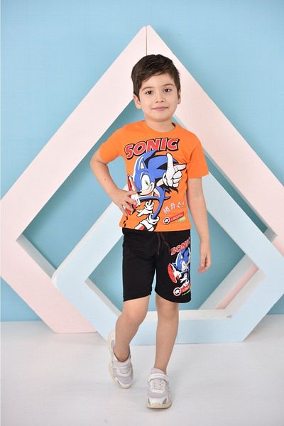 LİLLYPİCCA SONIC PRINTED SHORTS COTTON 2-Piece Top Bottom Set