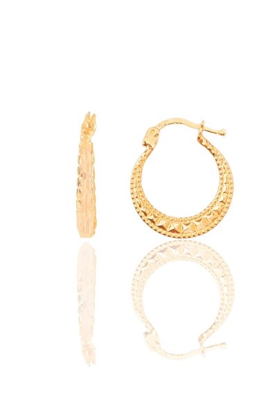 Söğütlü Silver Gümüş Rose Dilimli Şarnel Küpe Sgtl11803rose