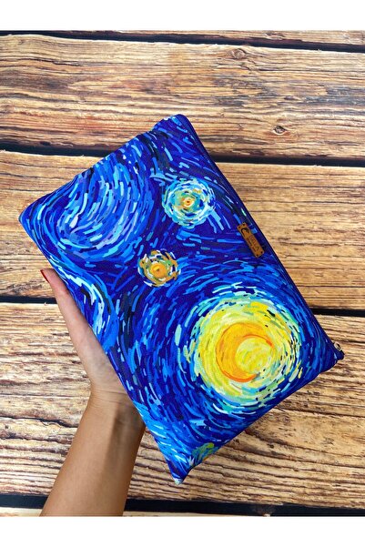 İsella Van Gogh El Çantası Portföy Tablet Ve Kitap Kılıfı