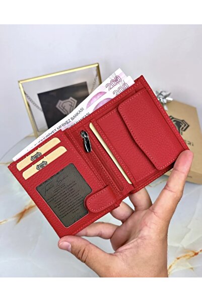 Fil Deri Genuine Leather - Multi-compartment Coin Pocket Wallet