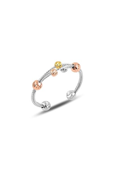 Söğütlü Silver Gümüş Ayarlamalı Dorica Yüzük Sgtl9878renkli