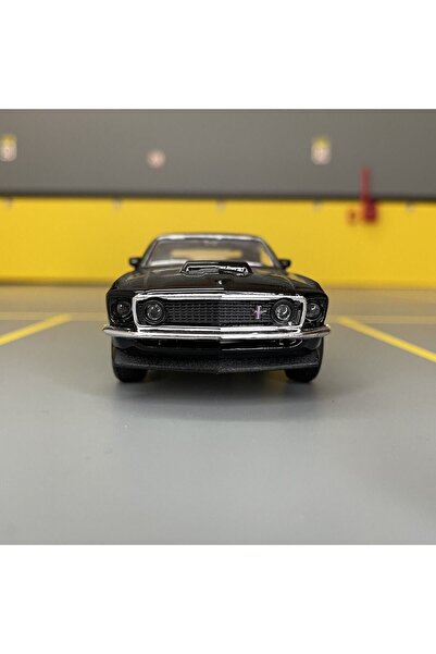 Genel Markalar Ford Mustang Boss 429 1969 1/36 Ölçek Diecast Metal Model Araba Oyuncak Araba
