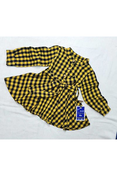 MAXI DRY Rochie în carouri pentru fete, țesătură pentru lemne, 2-3-4-5 ani