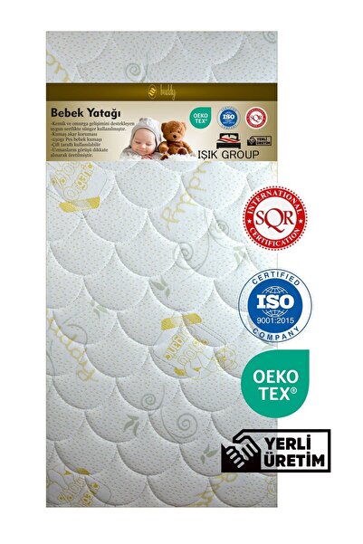 Buddy 10 cm Bebek ve Çocuk Yatağı Sünger Park Yatak Anne Yanı ve Bebek Yatakları Ultra Lüx Full Ortopedik