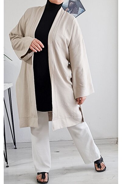 PNRSTİL Keten Aerobin Salaş Ceket