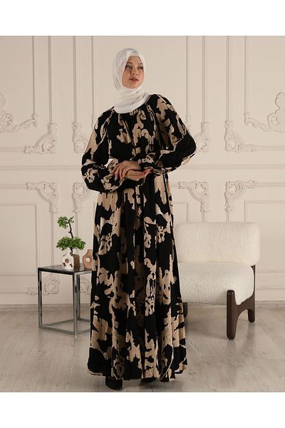 fistan Skirt Volved Raglan Sleeve Viscose Fabric Hijab Dress Prayer Dress