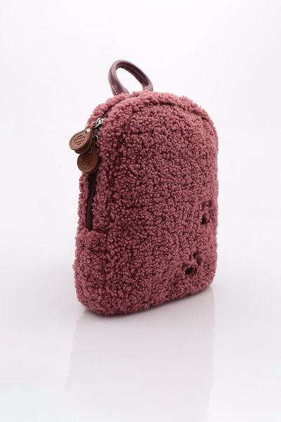 DGN Dusty Rose Plush Women's Backpack - 1282856
