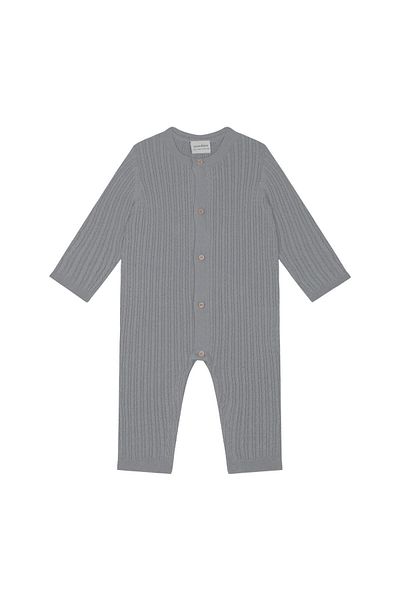 Antebies Gray Houndstooth Knitwear Jumpsuit