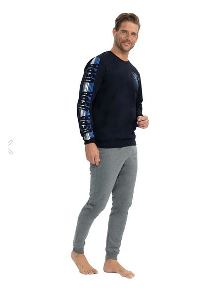 U.S. Polo Assn. 2024-2025 Νέα συλλογή ανδρική φόρμα μπλέ Navy - με άδεια χρήσης, USPA, Crew Neck