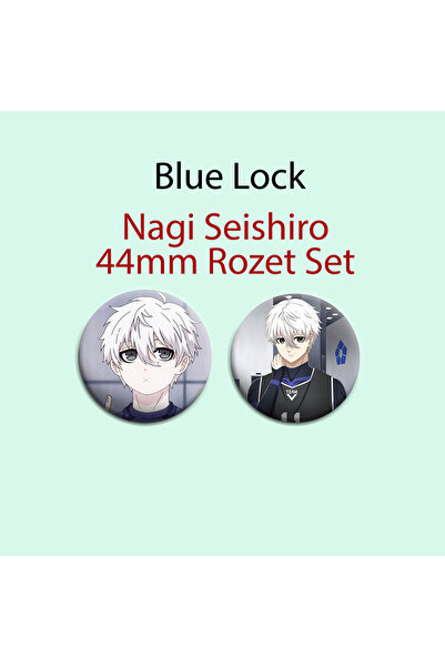 Akumastik Blue Lock Seishiro Nagi 2 ADET 44MM Buton rozet- Anime Rozet