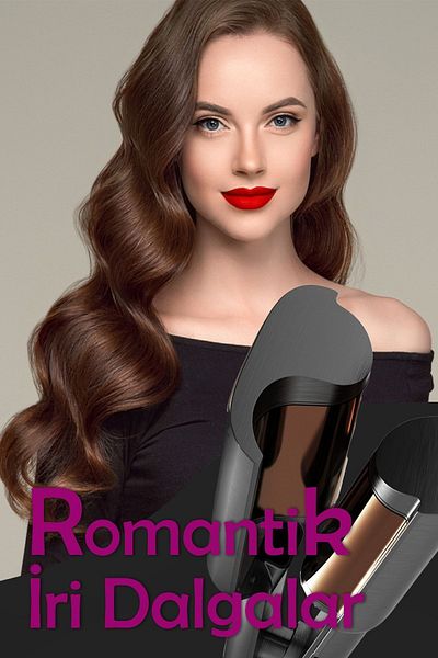 Hairens Hrs-180 S-wave Wag Ultra Thick Hair Curling Iron