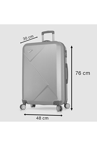 My Valice Diamond Abs Unisex Büyük Boy Valiz MV7209