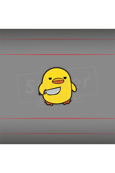 Sticker Bank Chick Knife Car Sticker