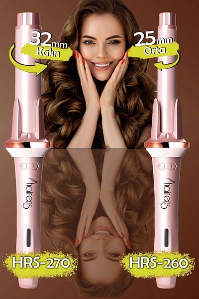 Hairens Hrs-270 Automatic Hair Curling Iron 32 mmThick WaveLong Head 130 mm