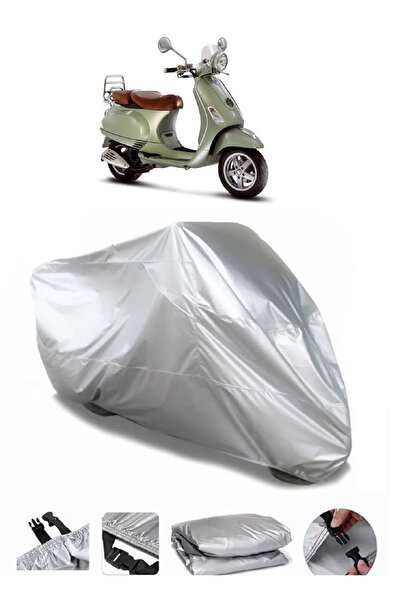 CoverPlus ماركة فيسبا LXV 125 رمادية مقاومة للماء للدراجات النارية