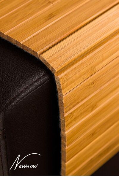 NEWNOW Bambu Koltuk Yan Tepsisi, Esnek/katlanabilir Koltuk Tepsisi Kanepe Kolu Masa Içecek