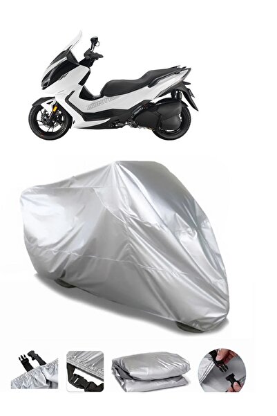 CoverPlus Zontes 350 E علامة تجارية رمادية مقاومة للماء للدراجات النارية