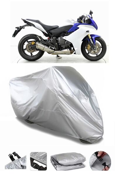 CoverPlus ماركة هوندا CBR 600 F رمادية مقاومة للماء للدراجات النارية