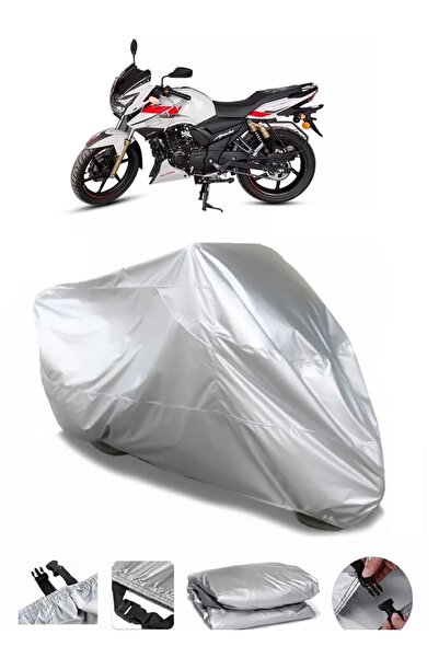 CoverPlus علامة تجارية مقاومة للماء باللون الرمادي من TVS Apache RTR 180