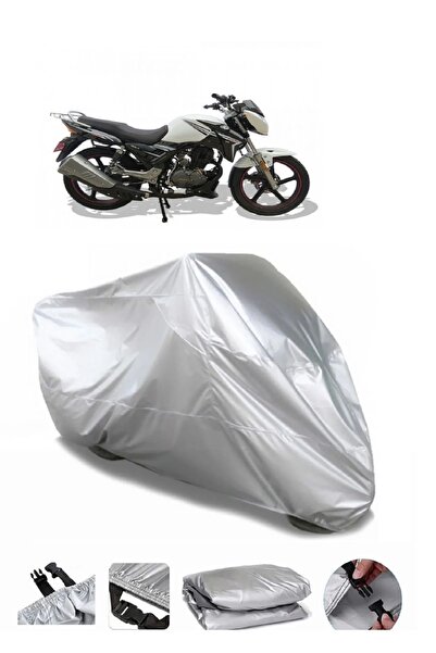 CoverPlus ماركة دراجة نارية مقاومة للماء باللون الرمادي العاصف متوافقة مع Aro...