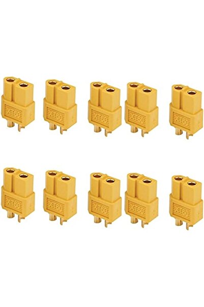 Diyotlab 10 Çift Xt60 Konnektör Seti Lipo Pil Batarya Xt-60 Soket Erkek Dişi Set Yüksek Akım Isı Dayanıklı