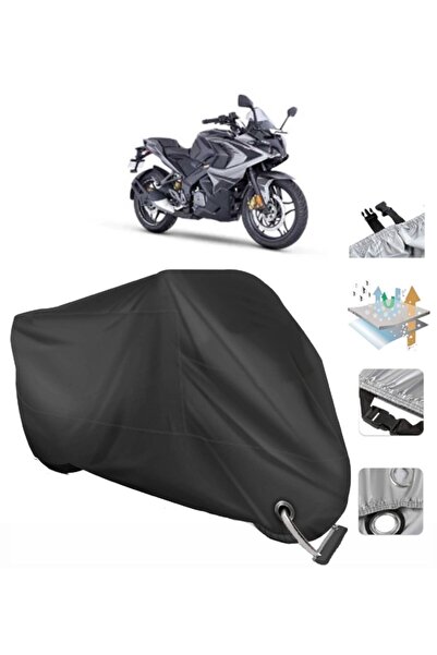 CoverPlus Bajaj Pulsar Rs 200 Motor Brandası Arka Çanta Uyumlu (bağlantı, Kil...