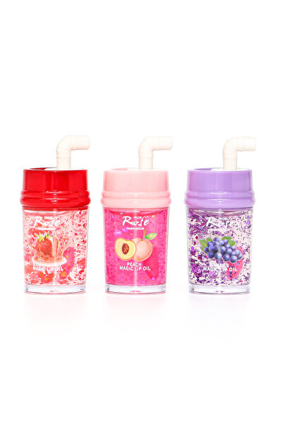 Roesıa Rose Cosmetics Rose Sweet Magic Meyveli 3'lü Dudak Parlatıcı Seti