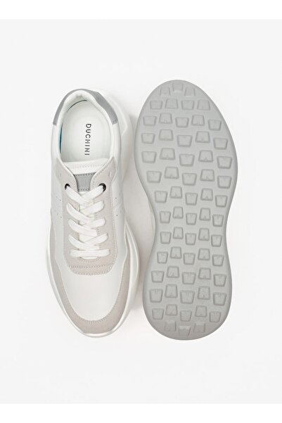 Duchini Men's Solid Lace-Up Sneakers