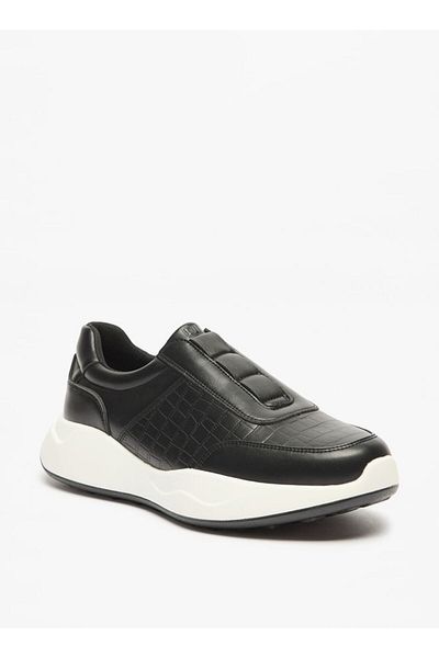 Duchini Men's Textured Slip-On Sneakers