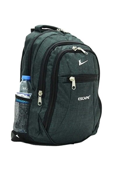 ESCAPE Laptop Bölmeli Yeşil Sırt Çantası Okul Spor Seyahat Günlük 307