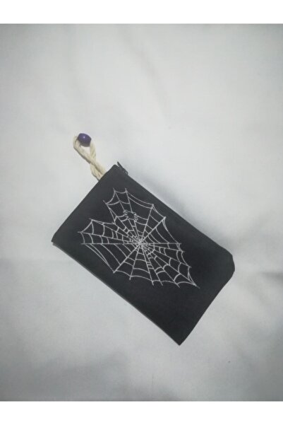 owl bag الطراز القوطي - محفظة من القماش بتصميم على شكل قلب على شكل شبكة عنكبوت