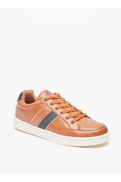 Lee Cooper Mens' Solid Sneakers with Lace-Up Closure