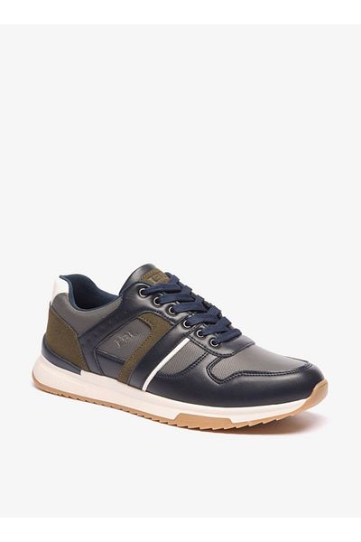 LBL by Shoexpress Panelled Sneakers with Lace-Up Closure