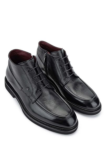 Tamer Tanca Genuine Leather Black Men's Classic Boots