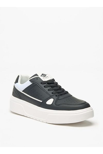 Lee Cooper Men's Color Blocked Sneakers with Lace-Up Closure