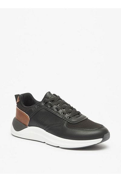 LBL by Shoexpress Panelled Sneakers with Lace-Up Closure
