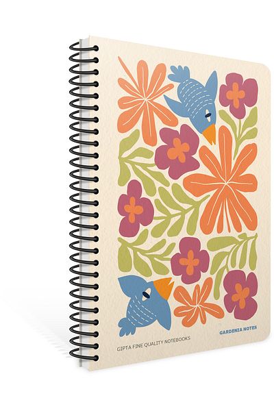 Gıpta Gardenıa 17x24 120 Checked Spiral Hard Cover Notebook