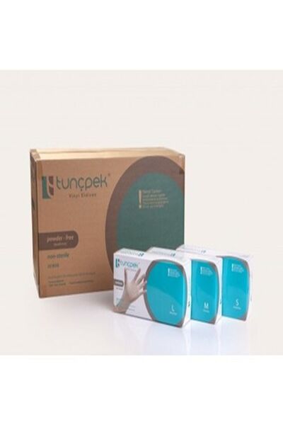 Tunçpek قفازات فينيل خالية من البودرة 1 صندوق كبير 1x20 فينلي