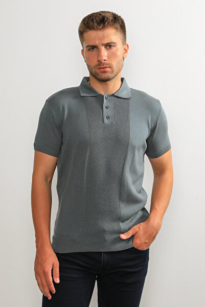 F&K 85500 Polo Neck Men's Knitwear T-Shirt