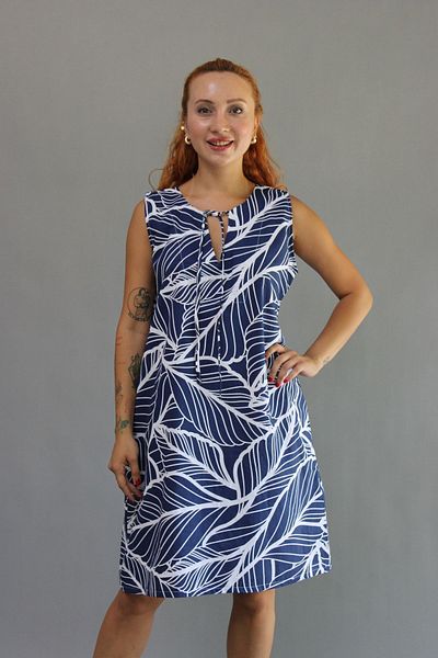 ASC SUN Cotton Midi Dress - Printed Design