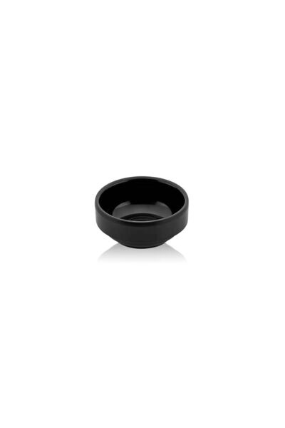 Tria 10 Pieces 8 Cm Black Unbreakable Round Sauce Bowl - Tr512b