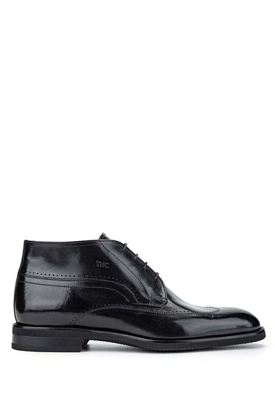 Tamer Tanca Genuine Leather Black Men's Classic Boots